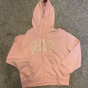 NWOT Girls XL 12 Gap Zip Up Hoodie - Rose